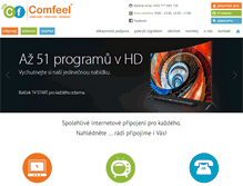 Tablet Screenshot of comfeel.cz